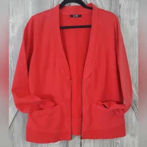 Yest French Terry Red Zip Jacket 12